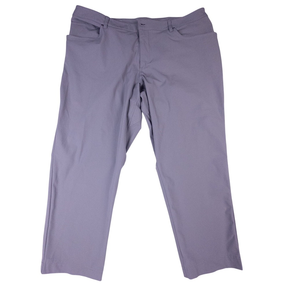 LULULEMON ABC Classic‎ Fit Pants Warpstreme Grey Men's 41x27 MISSING BUTTON